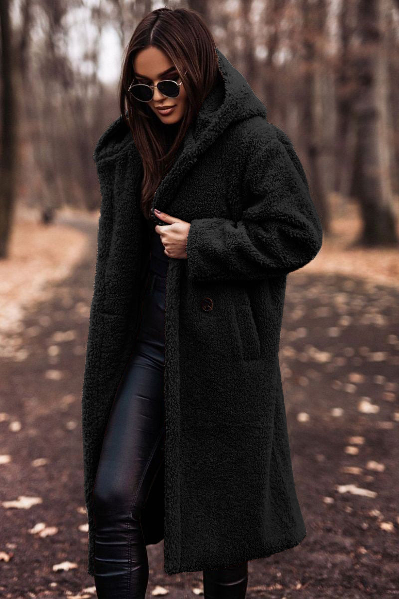 Madison - Hooded Winter Coat Black