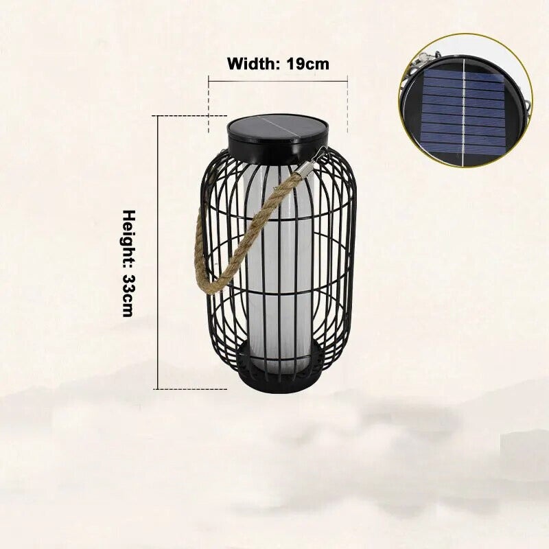 Solstice Solar-Powered LED Light Black