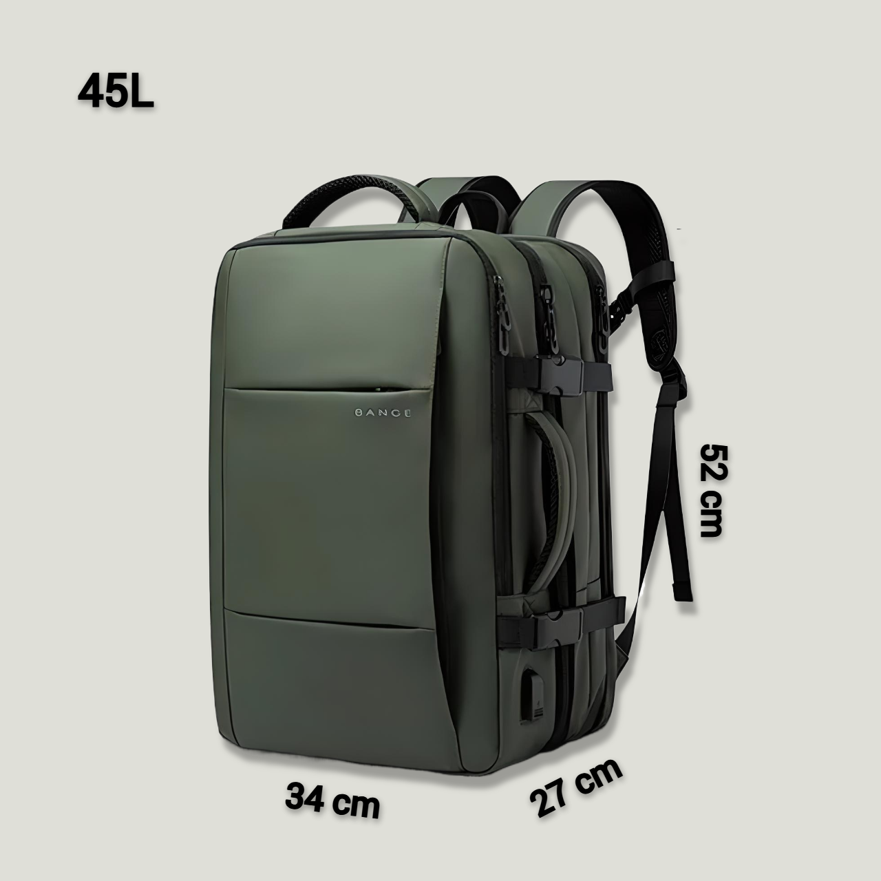Sam All-in-One Travel Backpack for Ultimate Adventure Green