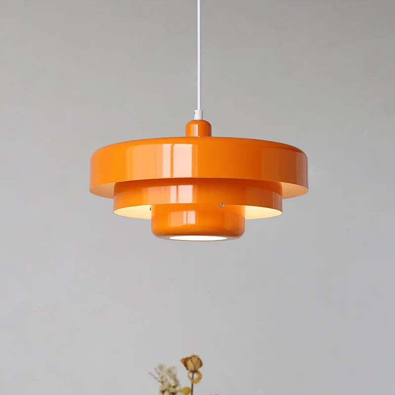Pyro Bauhaus-Inspired Pendant Light Orange