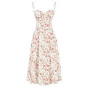 Kiana Corset Midi Dress for Elegant Style and Comfort