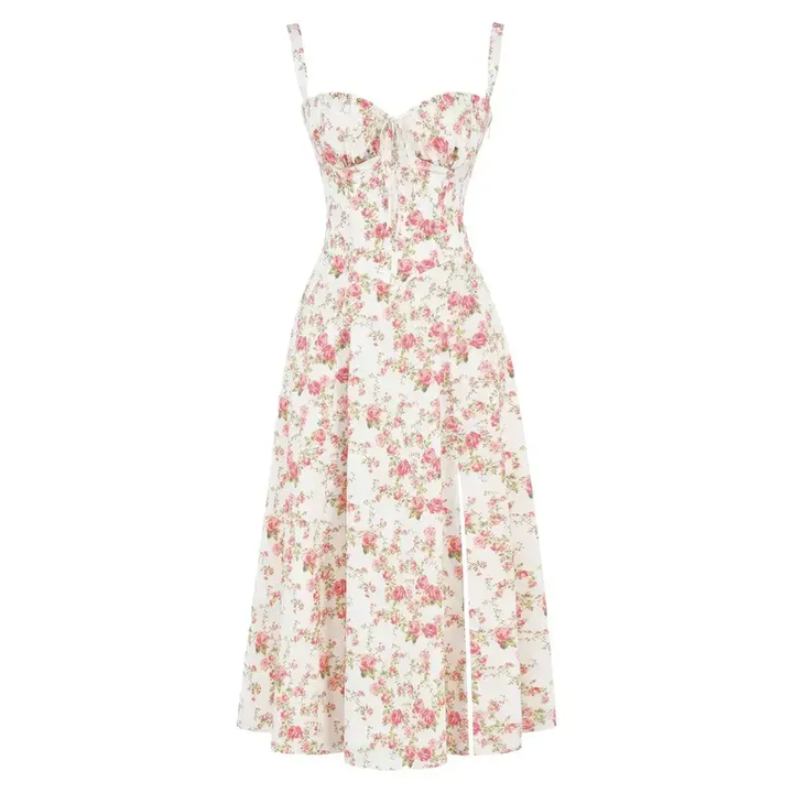 Kiana Corset Midi Dress for Elegant Style and Comfort