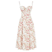 Kiana Corset Midi Dress for Elegant Style and Comfort