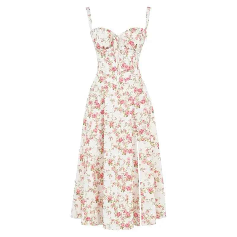 Kiana Corset Midi Dress for Elegant Style and Comfort