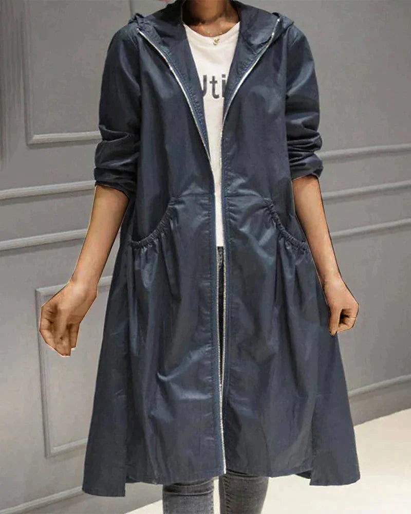 Bellerose Lightweight Windbreaker Jacket Dark Blue
