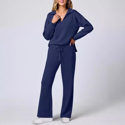 Briar Relaxed Sweater Trouser Set for Ultimate Comfort and Style Dark Blue