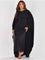 Marleen Cape Maxi Dress for Effortless Elegance and Style Black