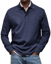 ALJUR - CASUAL LONGSLEEVE POLO