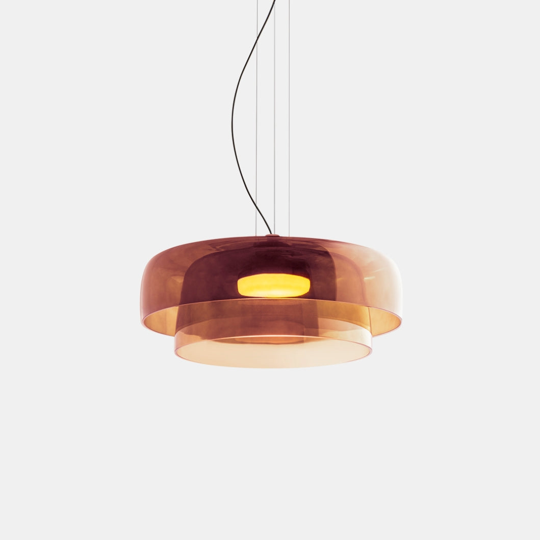 Ozone - Distinctive Pendant Light Orange 2 Levels-D40*H18cm