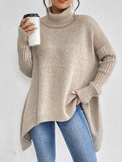 Oversized Turtleneck Sweater For Cozy Everyday Layering