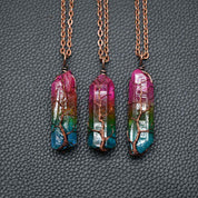 Tree of Life Crystal Pendant Necklace | Healing Stone Jewelry | Familyfinds