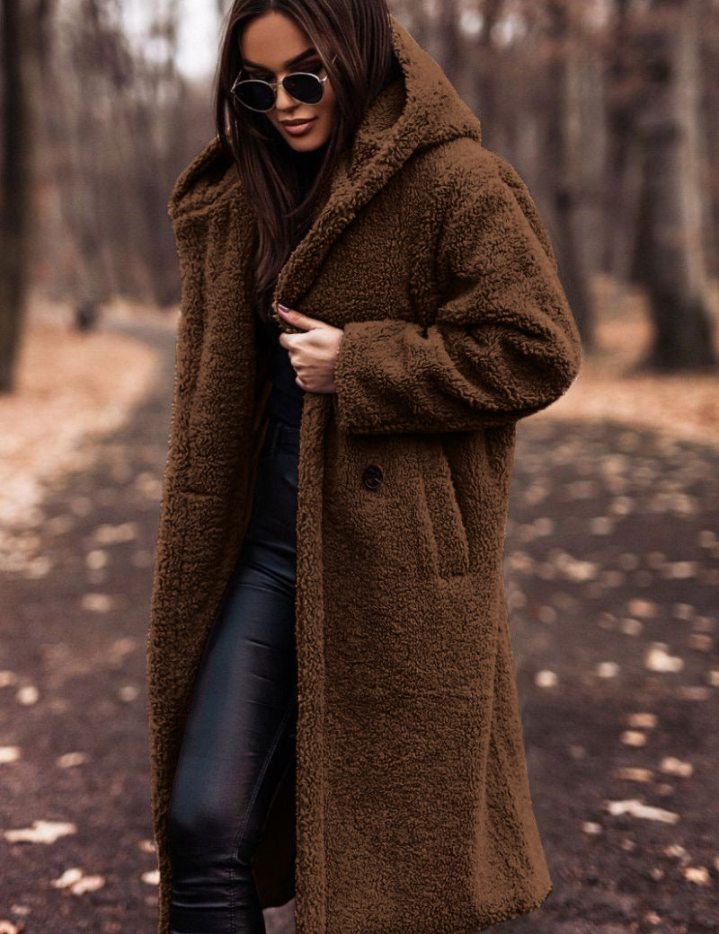 Madison - Hooded Winter Coat Brown