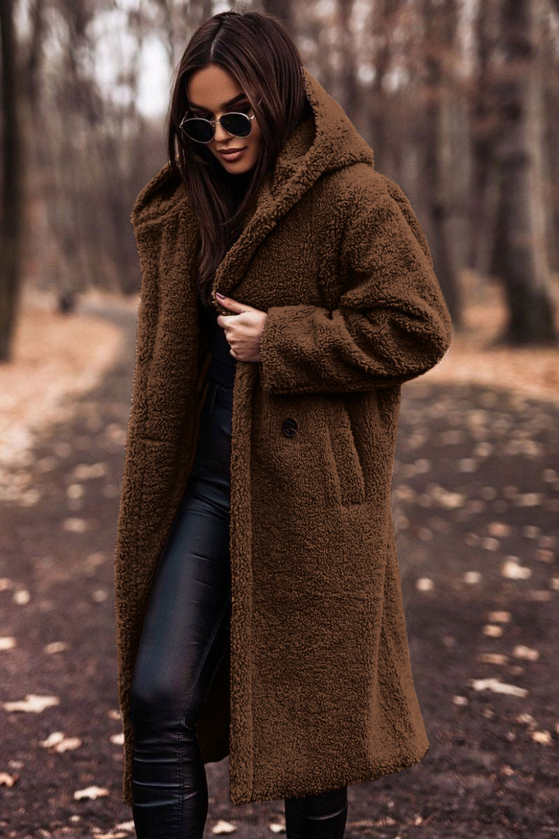 Madison - Hooded Winter Coat Brown