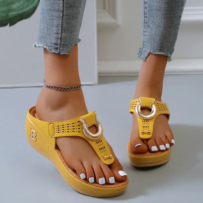 Alberte Elevated Wedge Sandals