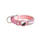 Airtag Pet Collar Tracker – Leather & Nylon Dog & Cat Locator Peach Collar