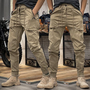 Victor - Flexible Cargo Trousers Khaki