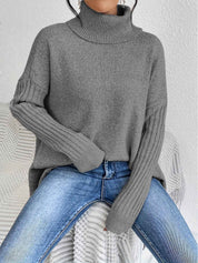 Oversized Turtleneck Sweater For Cozy Everyday Layering