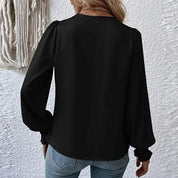 Lilou Blouse with Pleated Puff Sleeves