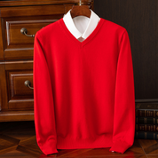 Evander - Cashmere V-Neck Jumper