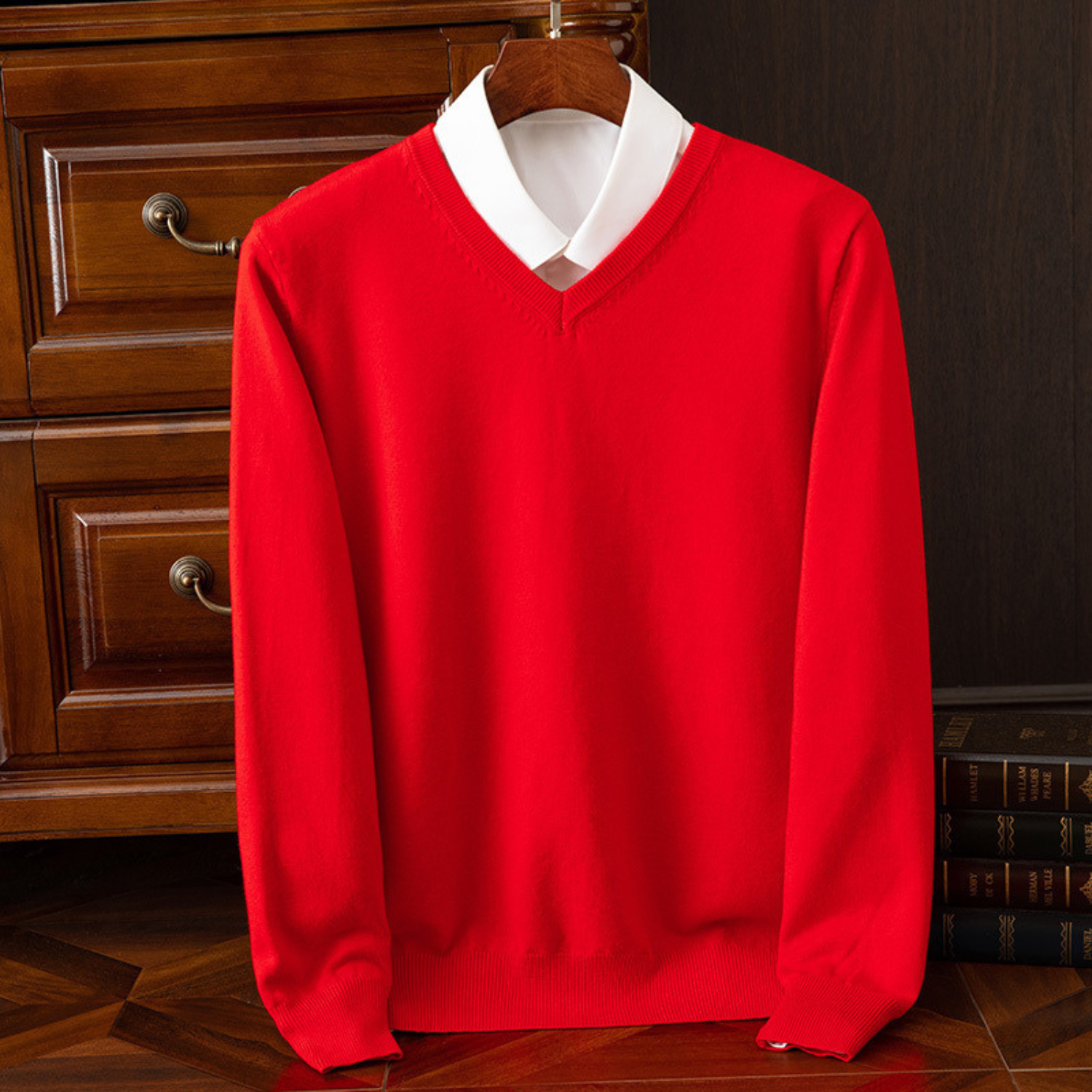 Evander - Cashmere V-Neck Jumper