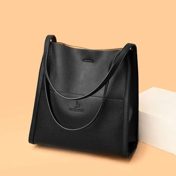 Mathilde - Vegan Leather Shoulder Bag Black