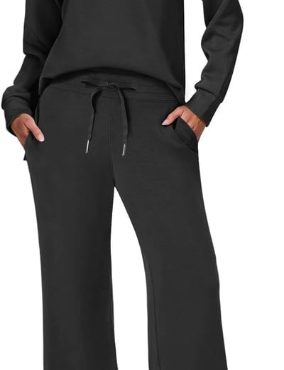Briar Relaxed Sweater Trouser Set for Ultimate Comfort and Style Black
