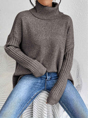 Oversized Turtleneck Sweater For Cozy Everyday Layering