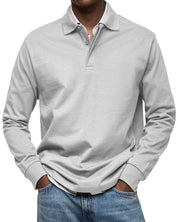 ALJUR - CASUAL LONGSLEEVE POLO