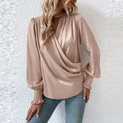 Lilou Blouse with Pleated Puff Sleeves