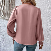 Lilou Blouse with Pleated Puff Sleeves