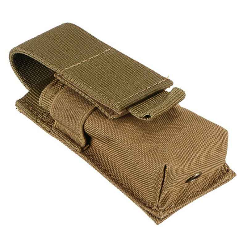 Tactical Flashlight Pouch MOLLE Utility Bag | Familyfinds Khaki