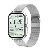 Familyfinds Y13 Smart Watch – Heart Rate, Pedometer, Bluetooth Call, Fitness & Sleep Tracker Single silver steel