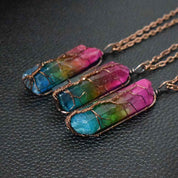 Tree of Life Crystal Pendant Necklace | Healing Stone Jewelry | Familyfinds