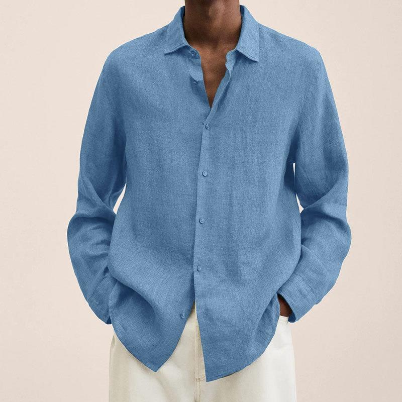 Matthias Ultra-Light Long Sleeve Shirt Light Blue