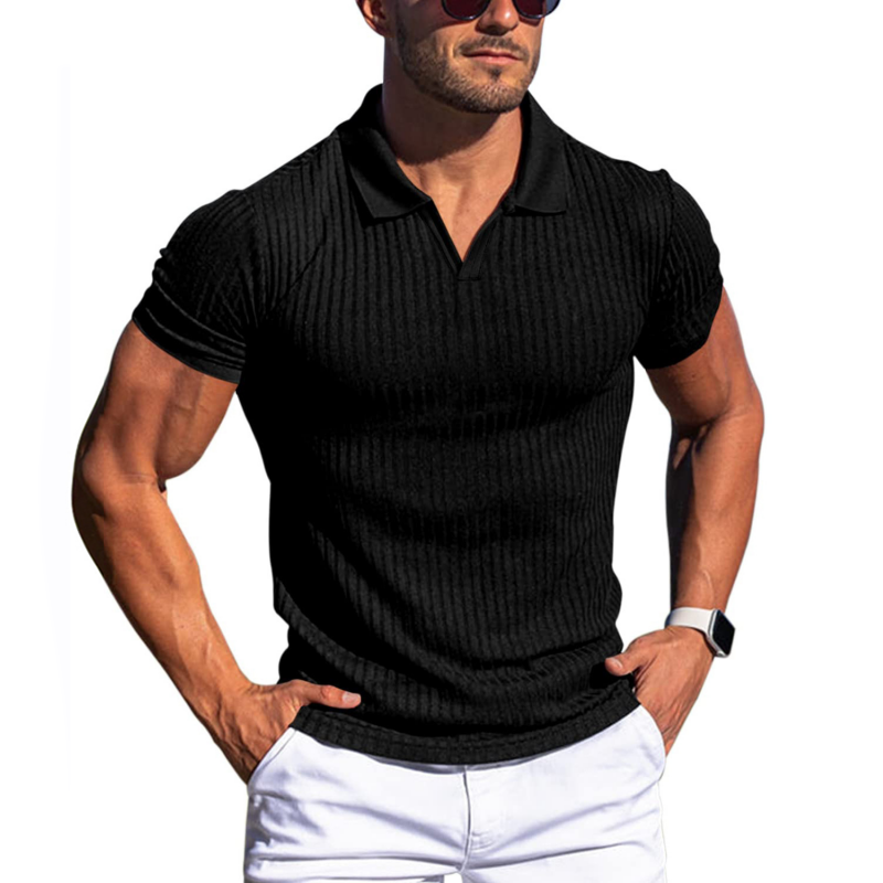 Johan Short Sleeve Ribbed Polo