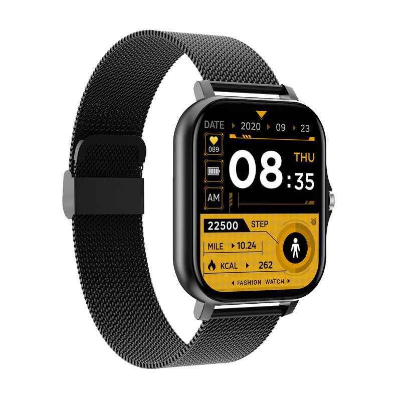 Familyfinds Y13 Smart Watch – Heart Rate, Pedometer, Bluetooth Call, Fitness & Sleep Tracker Single black steel