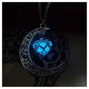 Glowing Pendant Necklace – Luminous Silver Chain Jewelry for Women