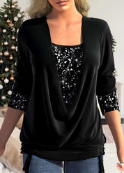 Sparkling Edith Blouse Black