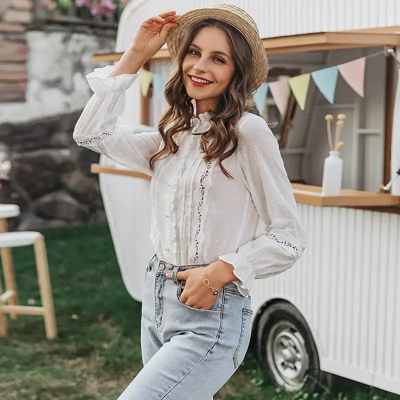 Seraphina Lace Long Sleeve Top