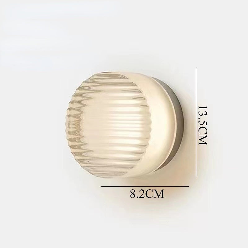 Contemporary Round Wall Sconce - Cristallin