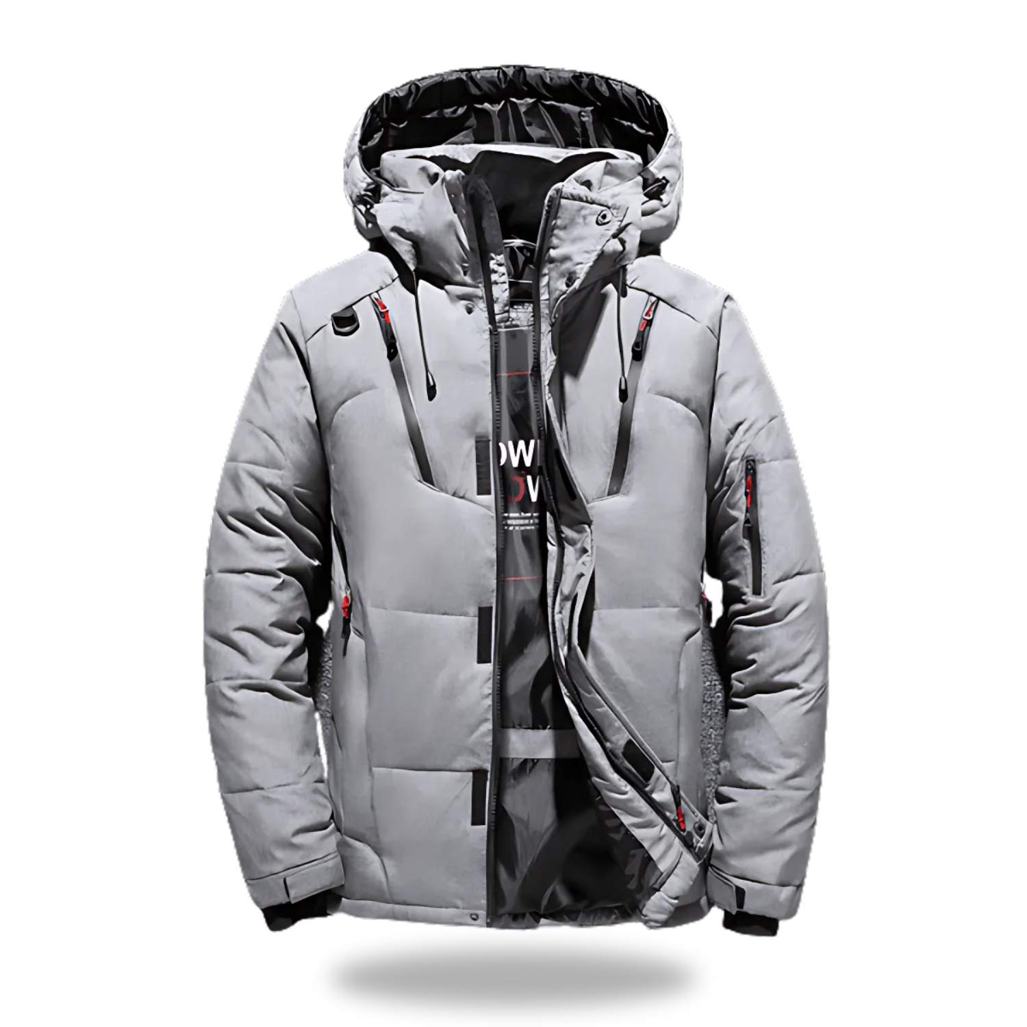 Arctic Waterproof Winter Jacket with Hood for Ultimate Cold Protection Grey