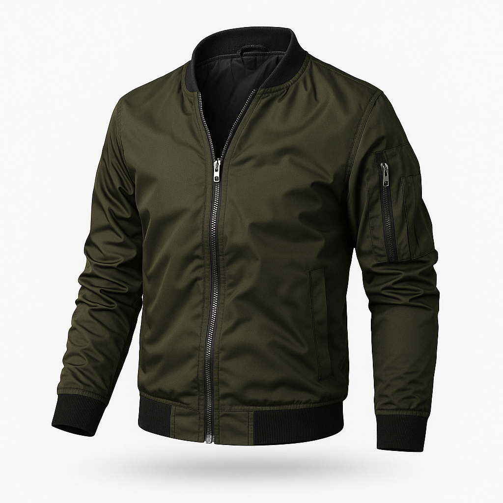 Benjamin Lightweight Bomber Jacket Green