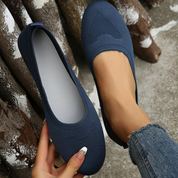 Mia - Comfortable Low-Heel Shoes with Breathable Design Blue