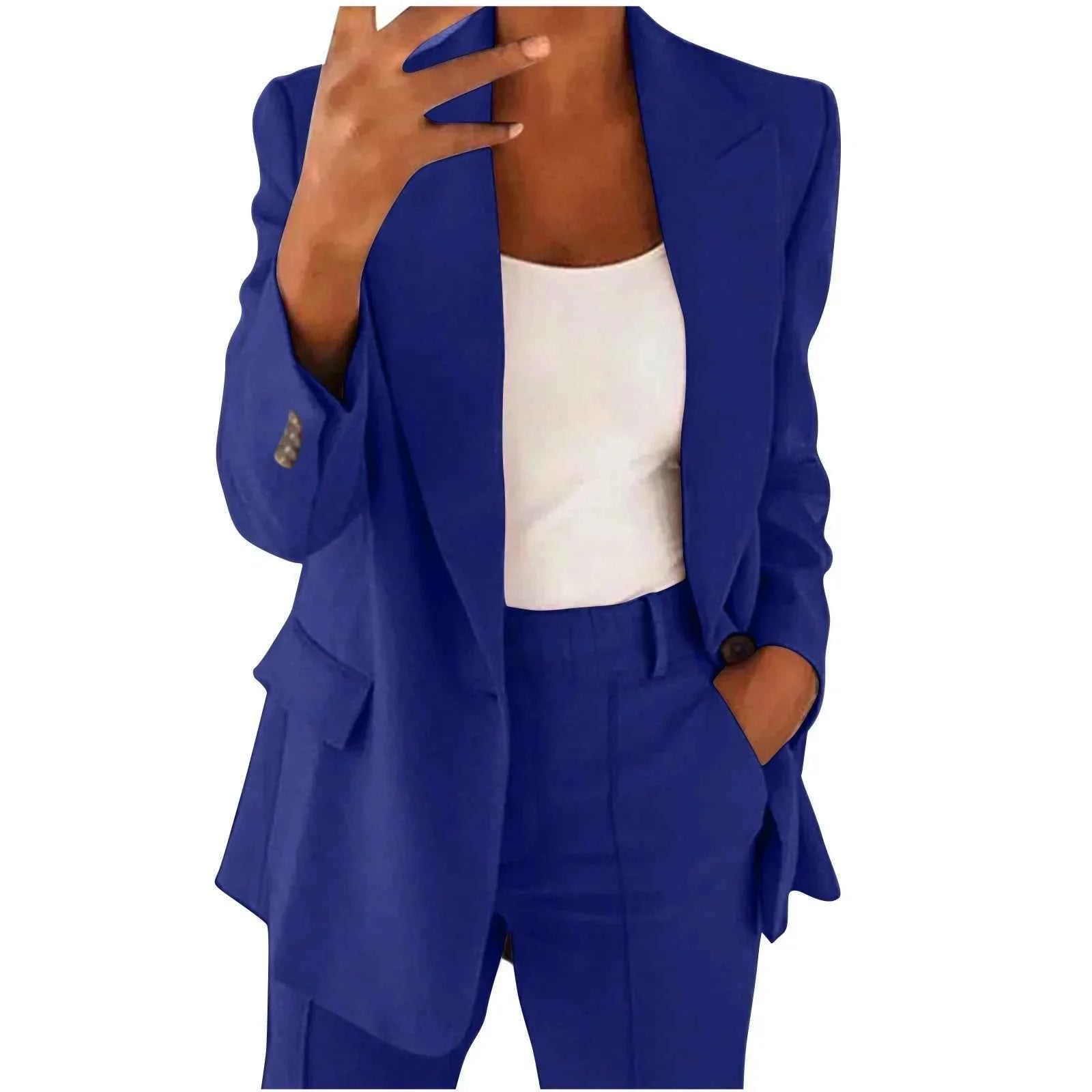 Power Dressing Tailored Blazer and Trouser Set for Women