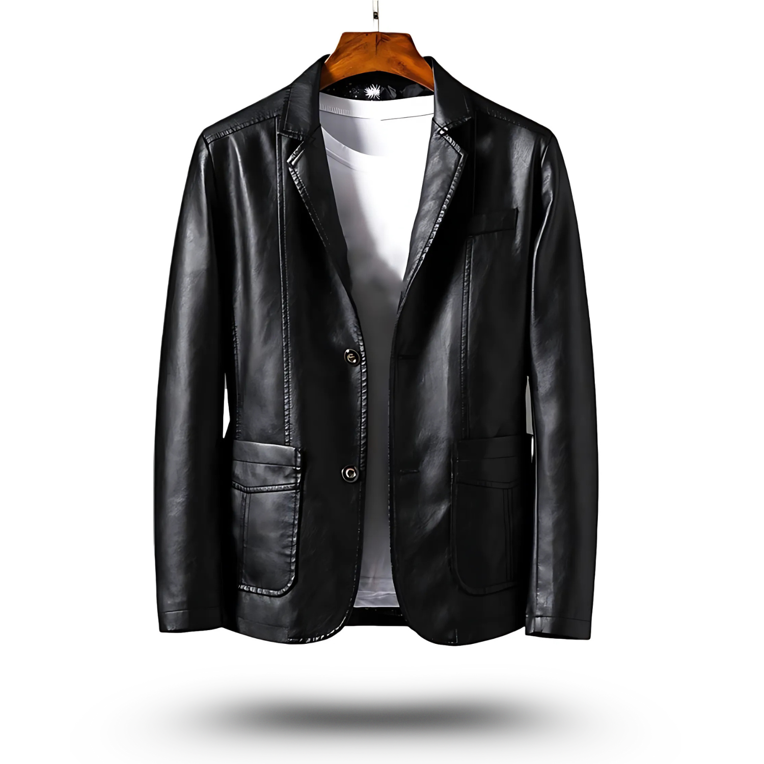 Carsten Timeless Leather Jacket Black