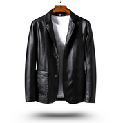 Carsten Timeless Leather Jacket Black