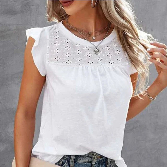 Emely Frill Sleeve Blouse