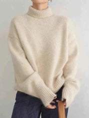 Pure Cashmere High Collar Sweater for Everyday Luxury