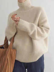 Pure Cashmere High Collar Sweater for Everyday Luxury