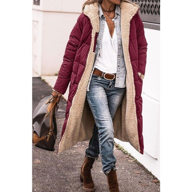 Anna Langer Cold Weather Coat Wine Red